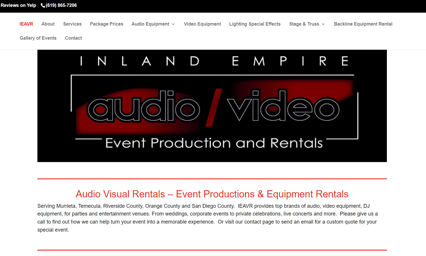 inland empire audio video equipment