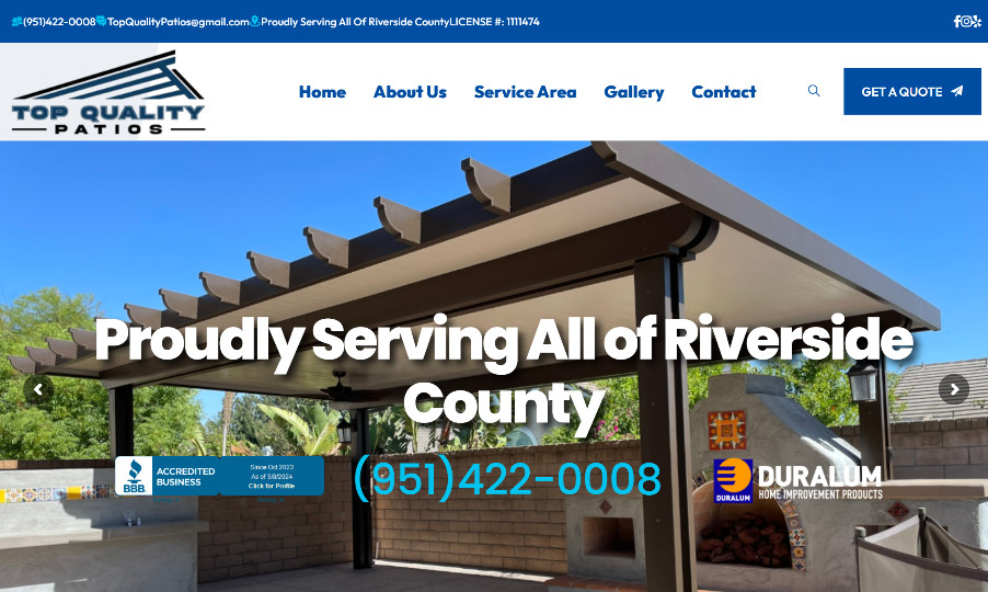 Top Quality Patios - Menifee CA